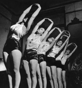 Gymnastics Prints: The Womens League of Health & Beauty exercise classes, 1938