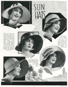 Straw Prints: Womens sun hats for the spring 1930