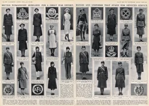 Waaf Prints: Womens uniforms and badges, WW2