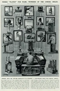 G H Davis Illustrations Prints: Wonders of the cinema organ by G. H. Davis