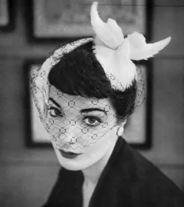 Millinery Prints: Woolland afternoon hat, 1953