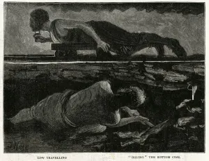 1870s Prints: Work at a coal mine 1878