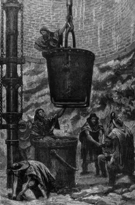 Miners Prints: Work at a coal mine, 1878