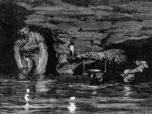 Lamps Prints: Work at a coal mine, 1878