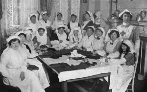 Helping Prints: Workers for the Red Cross, WW1