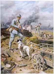 Carts Prints: World War I dog carts