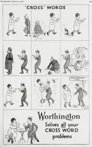 Alcohol Prints: Worthington Crosswords advertisement