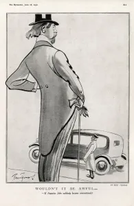 Caricature Prints: Wouldn t it be awful if Augustus John became conventional