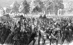Engagement Prints: Wounded French Soldiers entering Paris; Franco-Prussian War