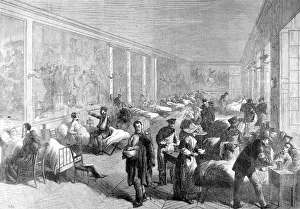 Hospital Prints: Wounded Soldiers in the Palace of Versailles; Franco-Prussia