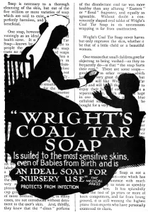 Soap Prints: Wrights Coal Tar Soap advertisement