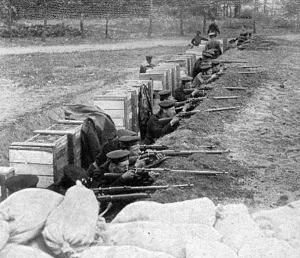 Defence Prints: WW1 - British Marines in the Trenches - Defence of Antwerp