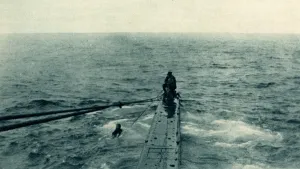 Hauling Prints: WW1 - British submarine rescues German sailor