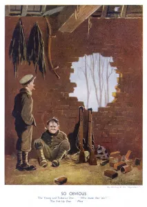 Hole Prints: Ww1 Cartoon / So Obvious