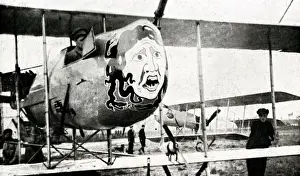 Heads Prints: WW1 - Decorated Belgian aeroplanes - Medussas Head