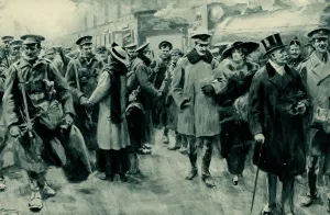 Bags Prints: WW1 - Home on leave, Victoria Station, London