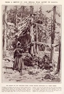 Fire Prints: WW1 - war in Galician - Russian troops bivouacking