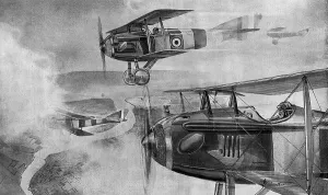 Feb16 Prints: WWI aviation - a scout circus looking for trouble
