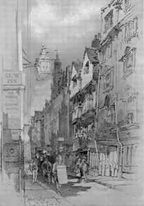 20th Prints: Wych Street, London, 1901