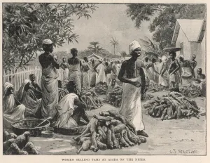 Market Prints: Yam Market, Asaba, River Niger
