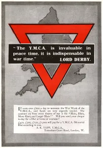 Huts Prints: YMCA fundraising advertisement, WW1