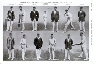 Dec18 Prints: Yorkshire, The Champion County Cricket Team 1919