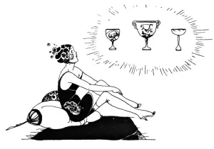 Sits Prints: Young lady sitting on cushions dreaming of trophies