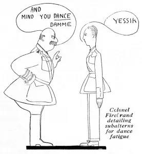 Letters Prints: Young officer instructed to dance, 1918