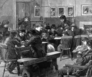 1887 Prints: Youth Club in Islington, London, 1887