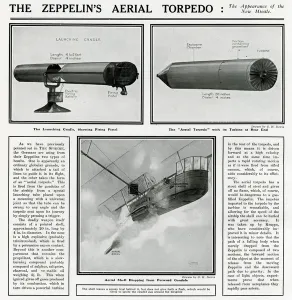 Gondola Prints: Zeppelins aerial torpedo by G. H. Davis
