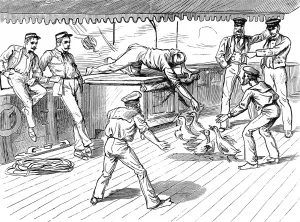 July Prints: The Zulu war. On board a troop ship bound for the Cape
