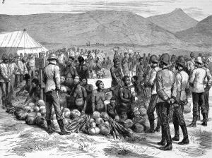 July Prints: The Zulu War. The camp bazaar