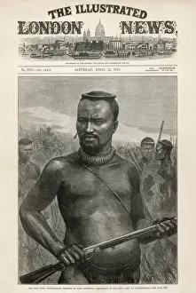 Victory Prints: The Zulu wars. Dabulamanzi, brother of King Cetewayo (Cetshw