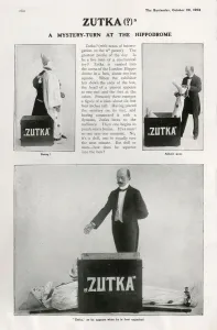 Performer Prints: Zutka, the mystery turn at the London Hippodrome